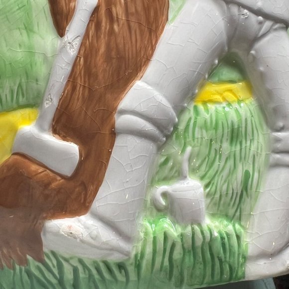 Treasure Craft Wizard of Oz Cookie Jar Only Circa 2000 3D Scarecrow Lion Tin Man - Picture 13 of 16